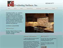 Tablet Screenshot of everlastingsurfacesinc.com